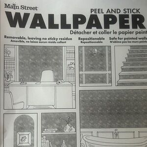 50 sheets of Peel and Stick Wallpaper - Gray with gold veins